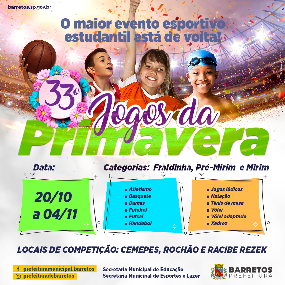 Jogos da Primavera  Prefeitura de Belo Horizonte